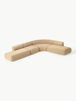 Modulaire bouclé hoekbank Sofia (4-zits)^Westwing Collection Best