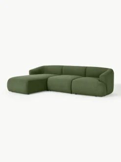 Modulaire bouclé hoekbank Sofia (3-zits)^Westwing Collection Online