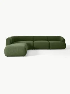 Modulaire bouclé hoekbank Sofia (4-zits)^Westwing Collection Clearance