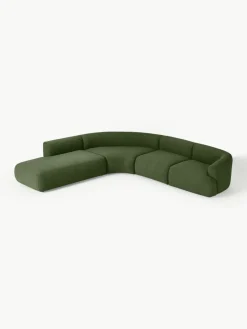 Modulaire bouclé hoekbank Sofia (4-zits)^Westwing Collection Clearance