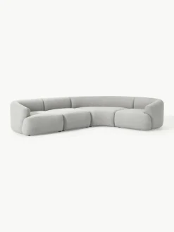 Modulaire bouclé hoekbank Sofia (4 zits)^Westwing Collection Hot