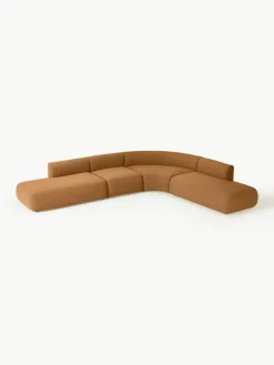 Modulaire bouclé hoekbank Sofia (4-zits)^Westwing Collection New