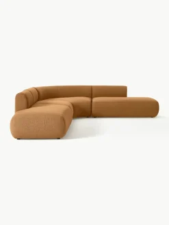 Modulaire bouclé hoekbank Sofia (4-zits)^Westwing Collection New