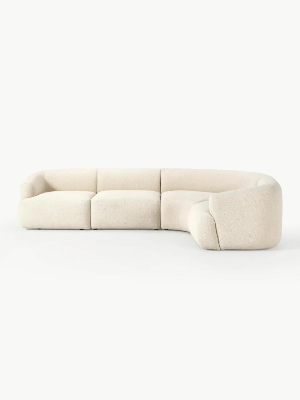 Modulaire bouclé hoekbank Sofia (4 zits)^Westwing Collection Clearance