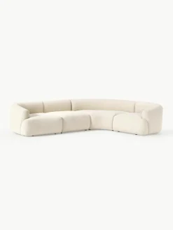 Modulaire bouclé hoekbank Sofia (4 zits)^Westwing Collection Clearance