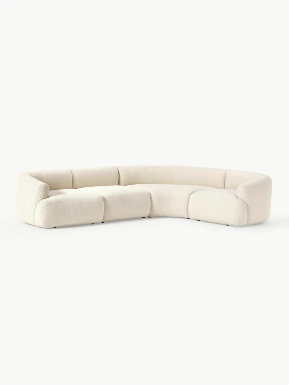 Modulaire bouclé hoekbank Sofia (4 zits)^Westwing Collection Clearance