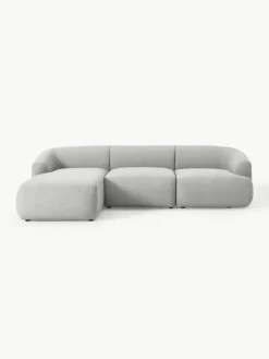 Modulaire bouclé hoekbank Sofia (3 zits)^Westwing Collection Hot