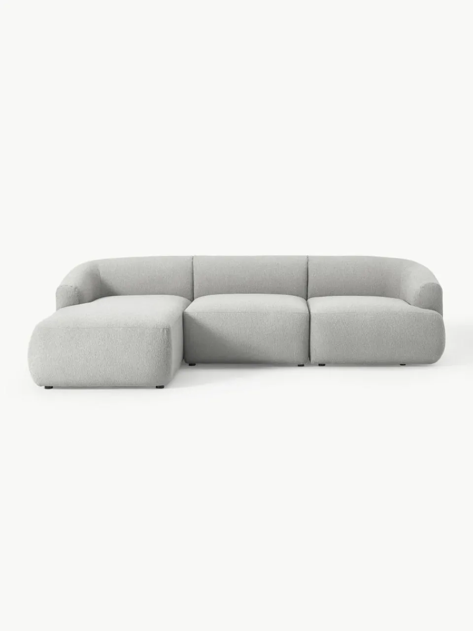 Modulaire bouclé hoekbank Sofia (3 zits)^Westwing Collection Hot