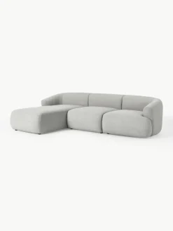 Modulaire bouclé hoekbank Sofia (3 zits)^Westwing Collection Hot