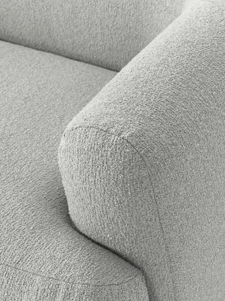 Modulaire bouclé hoekbank Sofia (3 zits)^Westwing Collection Hot