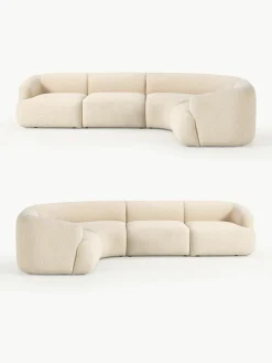 Modulaire bouclé hoekbank Sofia (4 zits)^Westwing Collection Clearance