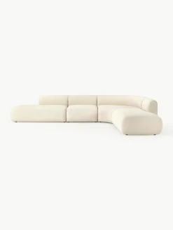 Modulaire bouclé hoekbank Sofia (4 zits)^Westwing Collection Best