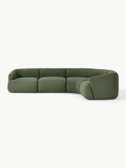 Modulaire bouclé hoekbank Sofia (4-zits)^Westwing Collection Outlet