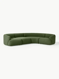 Modulaire bouclé hoekbank Sofia (4-zits)^Westwing Collection Outlet