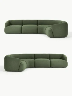 Modulaire bouclé hoekbank Sofia (4-zits)^Westwing Collection Outlet