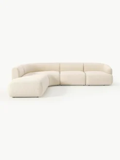 Modulaire bouclé hoekbank Sofia (4 zits)^Westwing Collection Clearance