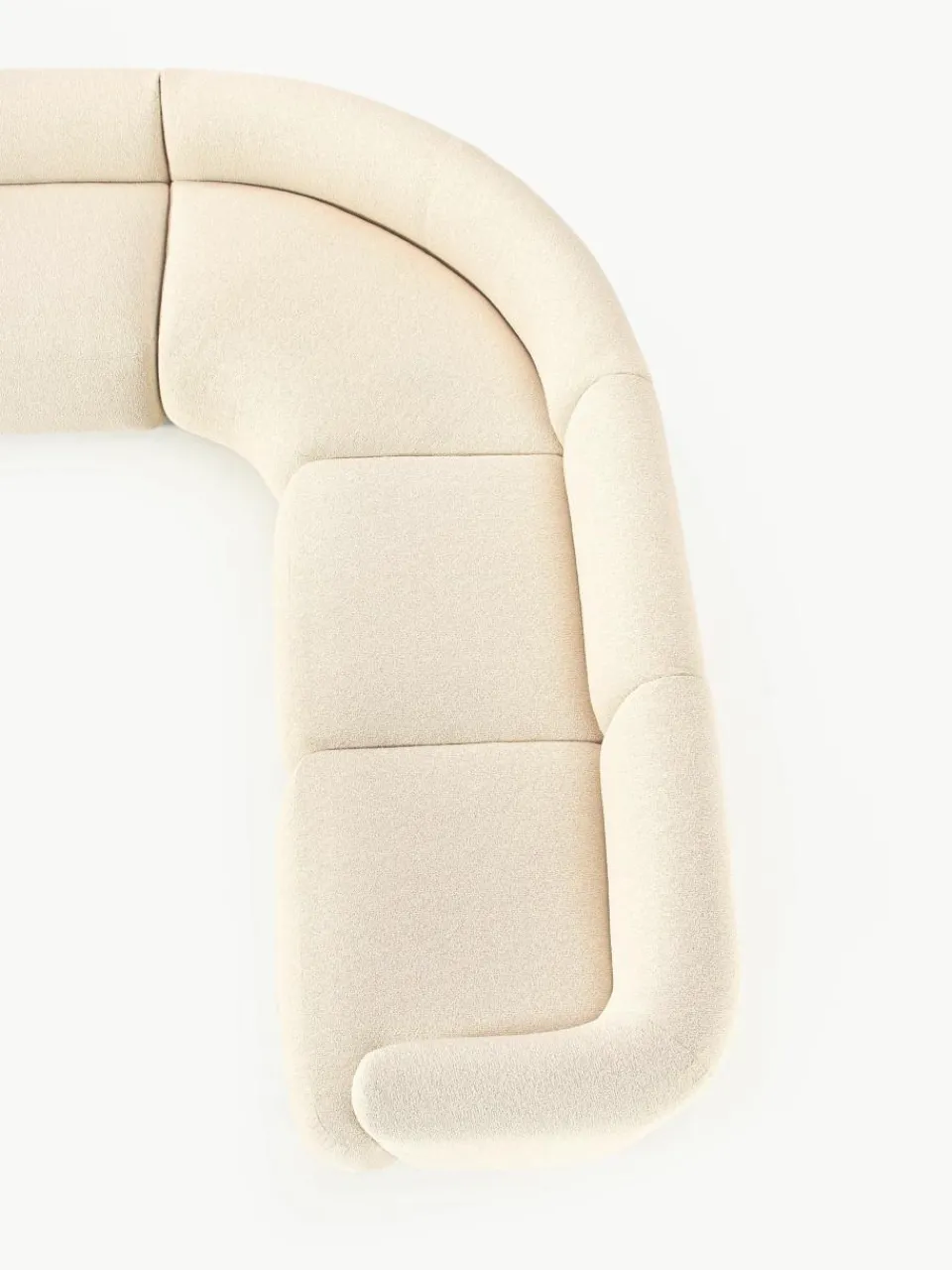 Modulaire bouclé hoekbank Sofia (4 zits)^Westwing Collection Clearance