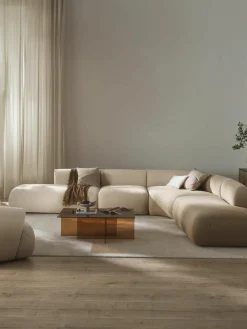 Modulaire bouclé hoekbank Sofia (4 zits)^Westwing Collection Discount