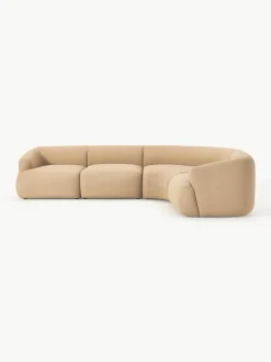 Modulaire bouclé hoekbank Sofia (4-zits)^Westwing Collection Sale