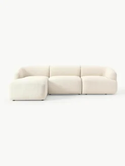 Modulaire bouclé hoekbank Sofia (3-zits)^Westwing Collection Online