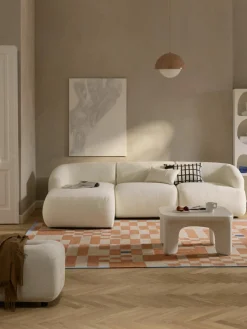 Modulaire bouclé hoekbank Sofia (3-zits)^Westwing Collection Online