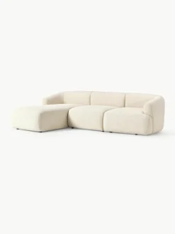 Modulaire bouclé hoekbank Sofia (3-zits)^Westwing Collection Online