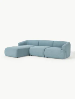 Modulaire bouclé hoekbank Sofia (3-zits)^Westwing Collection Outlet