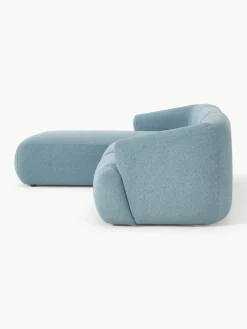 Modulaire bouclé hoekbank Sofia (3-zits)^Westwing Collection Outlet