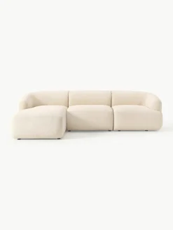 Modulaire bouclé hoekbank Sofia (3-zits)^Westwing Collection Sale