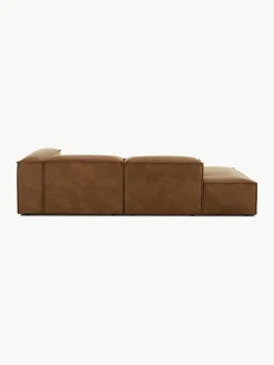 Modulaire chaise longue Lennon van gerecycled leer^Westwing Collection Online