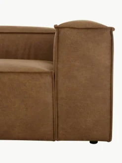 Modulaire chaise longue Lennon van gerecycled leer^Westwing Collection Online