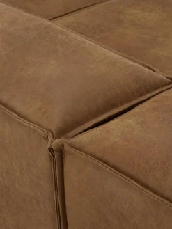 Modulaire chaise longue Lennon van gerecycled leer^Westwing Collection Online