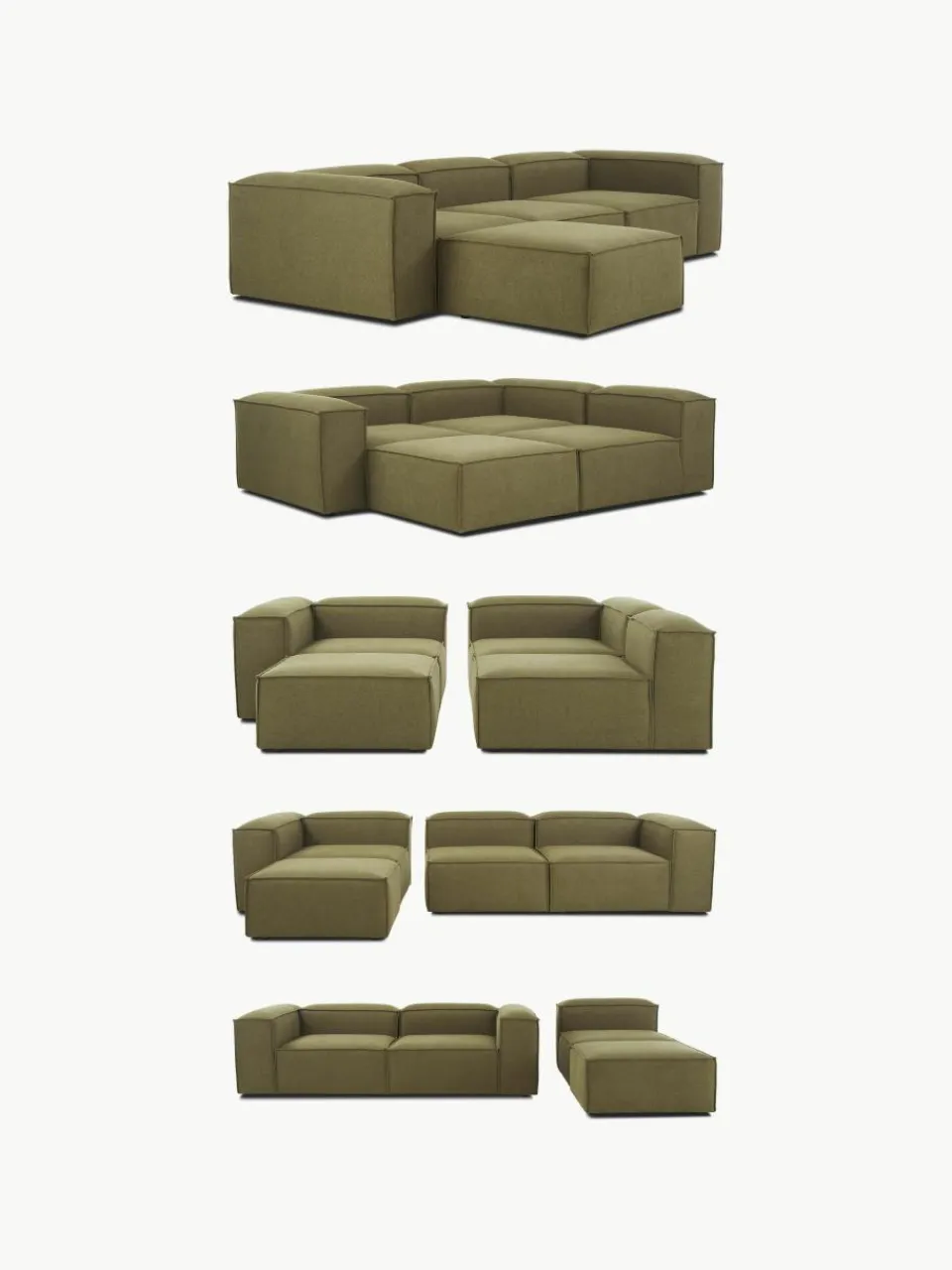 Modulaire chaise longue Lennon^Westwing Collection New