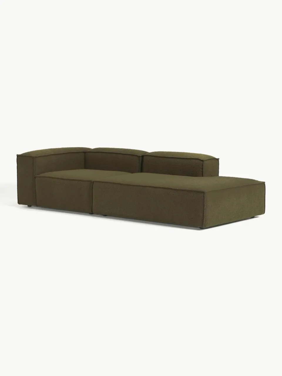 Modulaire chaise longue Lennon uit bouclé^Westwing Collection Hot