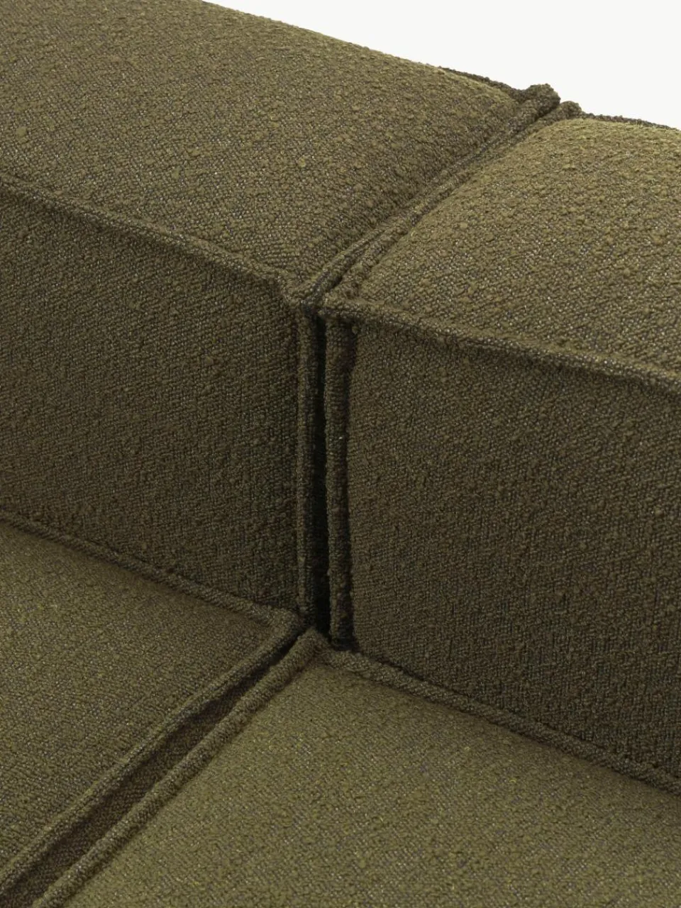 Modulaire chaise longue Lennon uit bouclé^Westwing Collection Hot