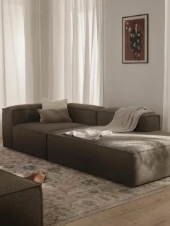 Modulaire chaise longue Lennon uit bouclé^Westwing Collection Sale