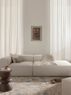 Modulaire chaise longue Lennon van bouclé^Westwing Collection Discount