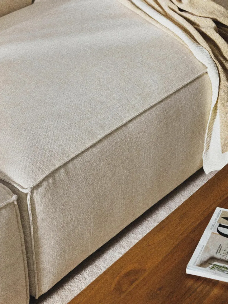 Modulaire chaise longue Lennon van linnenmix^Westwing Collection Discount