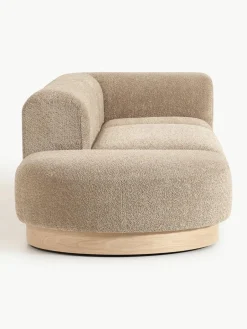 Modulaire chaise longue Natalie van teddy-bouclé^Westwing Collection New