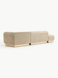 Modulaire chaise longue Natalie van teddy-bouclé^Westwing Collection New