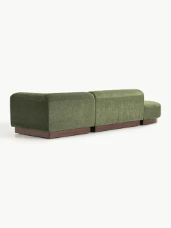 Modulaire chaise longue Natalie van teddy-bouclé^Westwing Collection Online