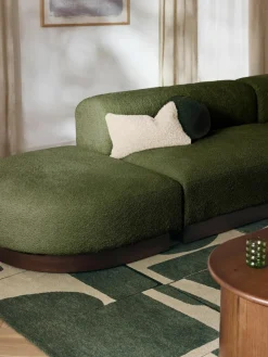 Modulaire chaise longue Natalie van teddy-bouclé^Westwing Collection Online