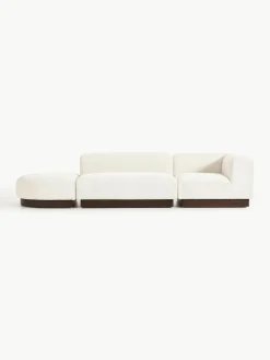 Modulaire chaise longue Natalie van teddy-bouclé^Westwing Collection Clearance