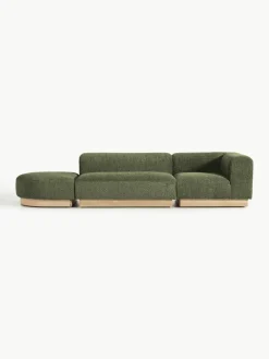 Modulaire chaise longue Natalie van teddy-bouclé^Westwing Collection Fashion