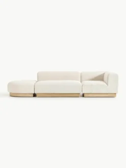 Modulaire chaise longue Natalie van teddy-bouclé^Westwing Collection Outlet