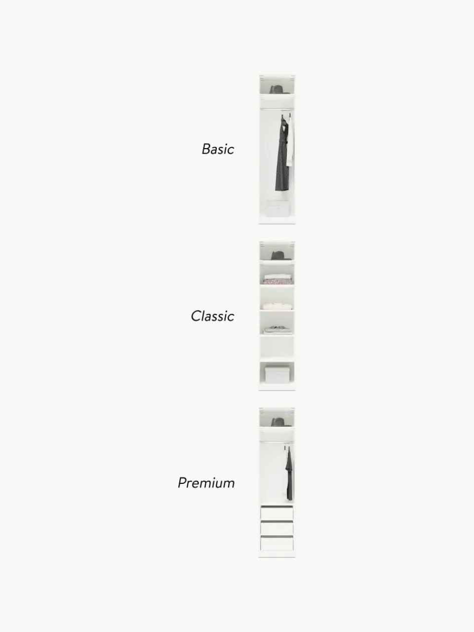 Modulaire draaideurkast Charlotte, 50 cm breed, diverse varianten^Westwing Collection Sale