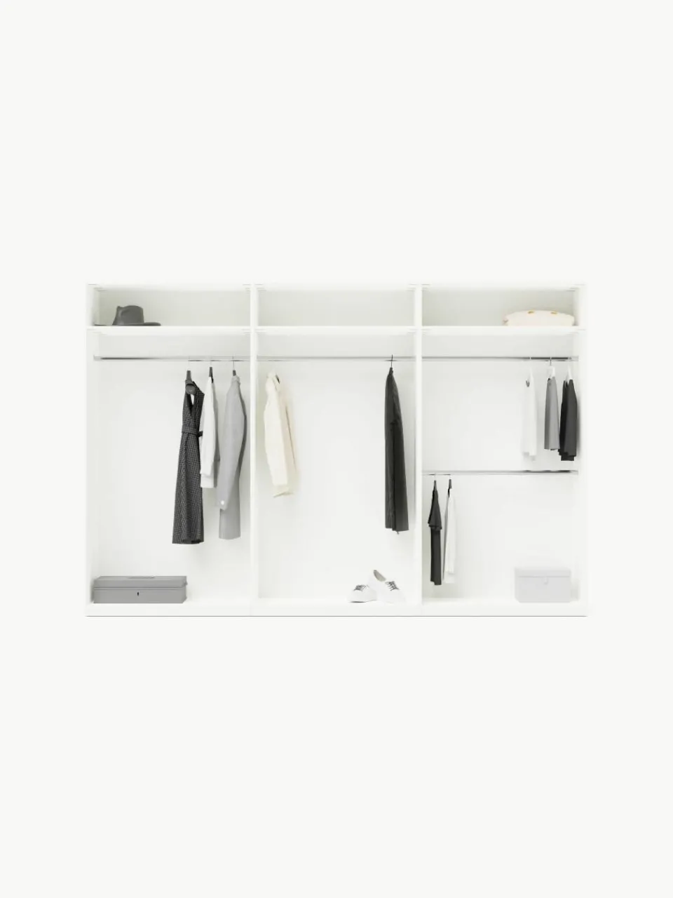 Modulaire draaideurkast Leon, 300 cm breed, diverse varianten^Westwing Collection Clearance