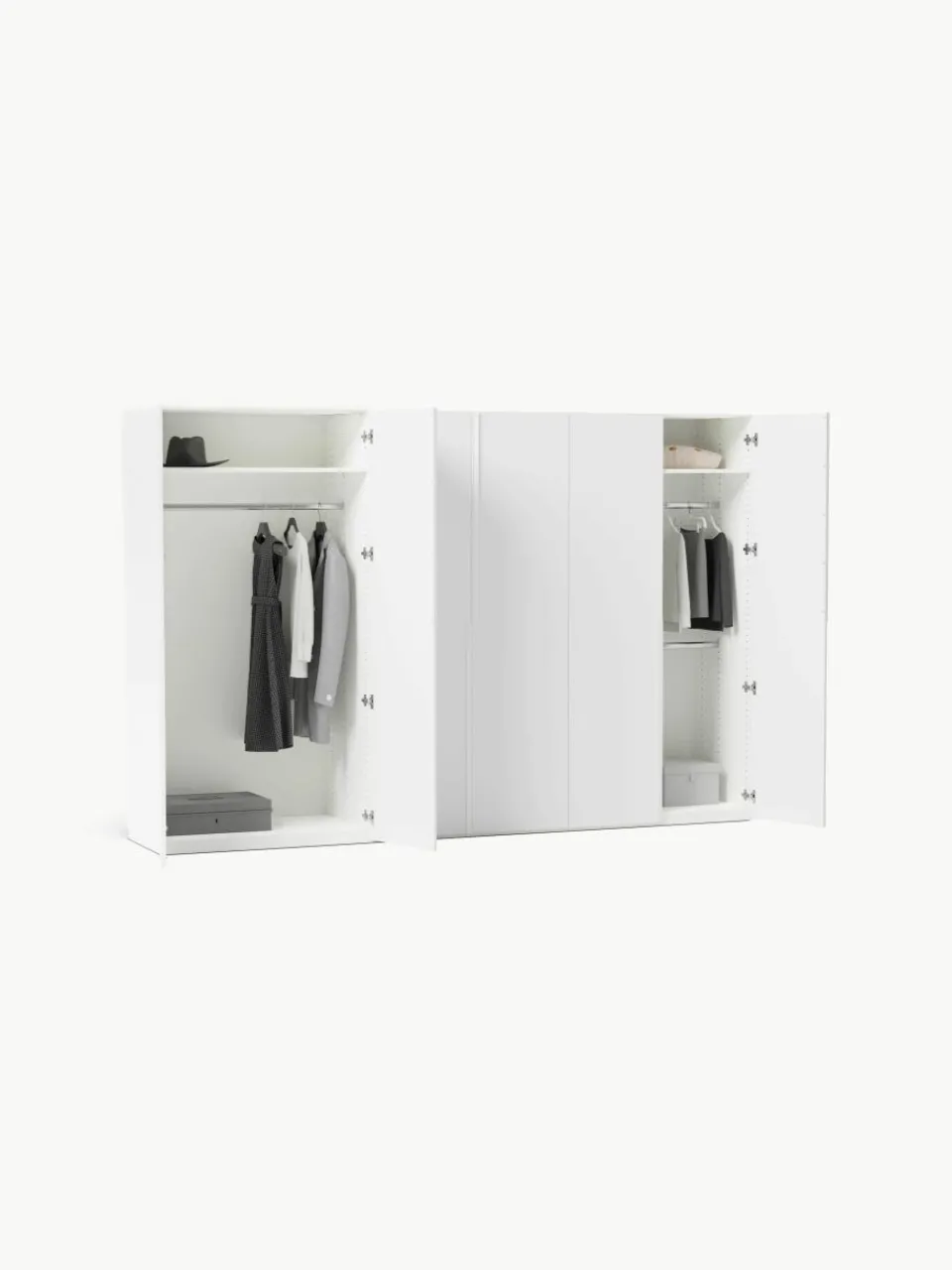 Modulaire draaideurkast Leon, 300 cm breed, diverse varianten^Westwing Collection Clearance