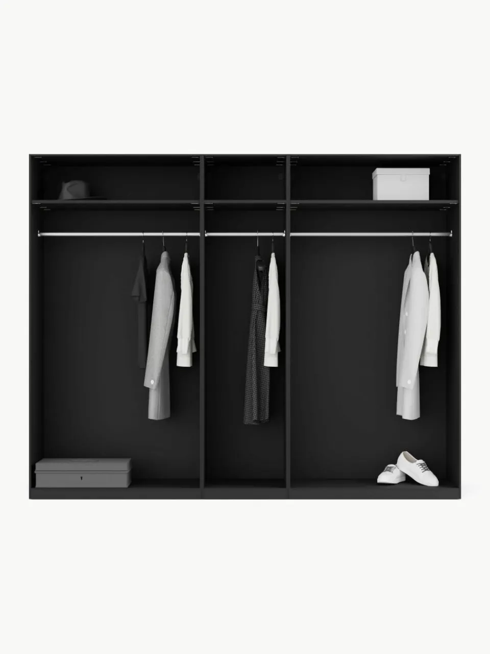 Modulaire draaideurkast Simone, 250 cm breed, diverse varianten^Westwing Collection Discount