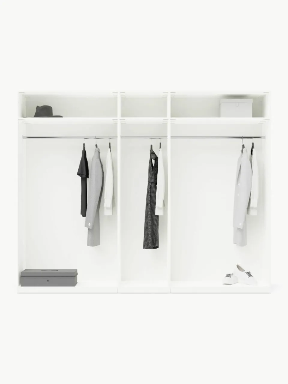 Modulaire draaideurkast Simone, 250 cm breed, diverse varianten^Westwing Collection Fashion